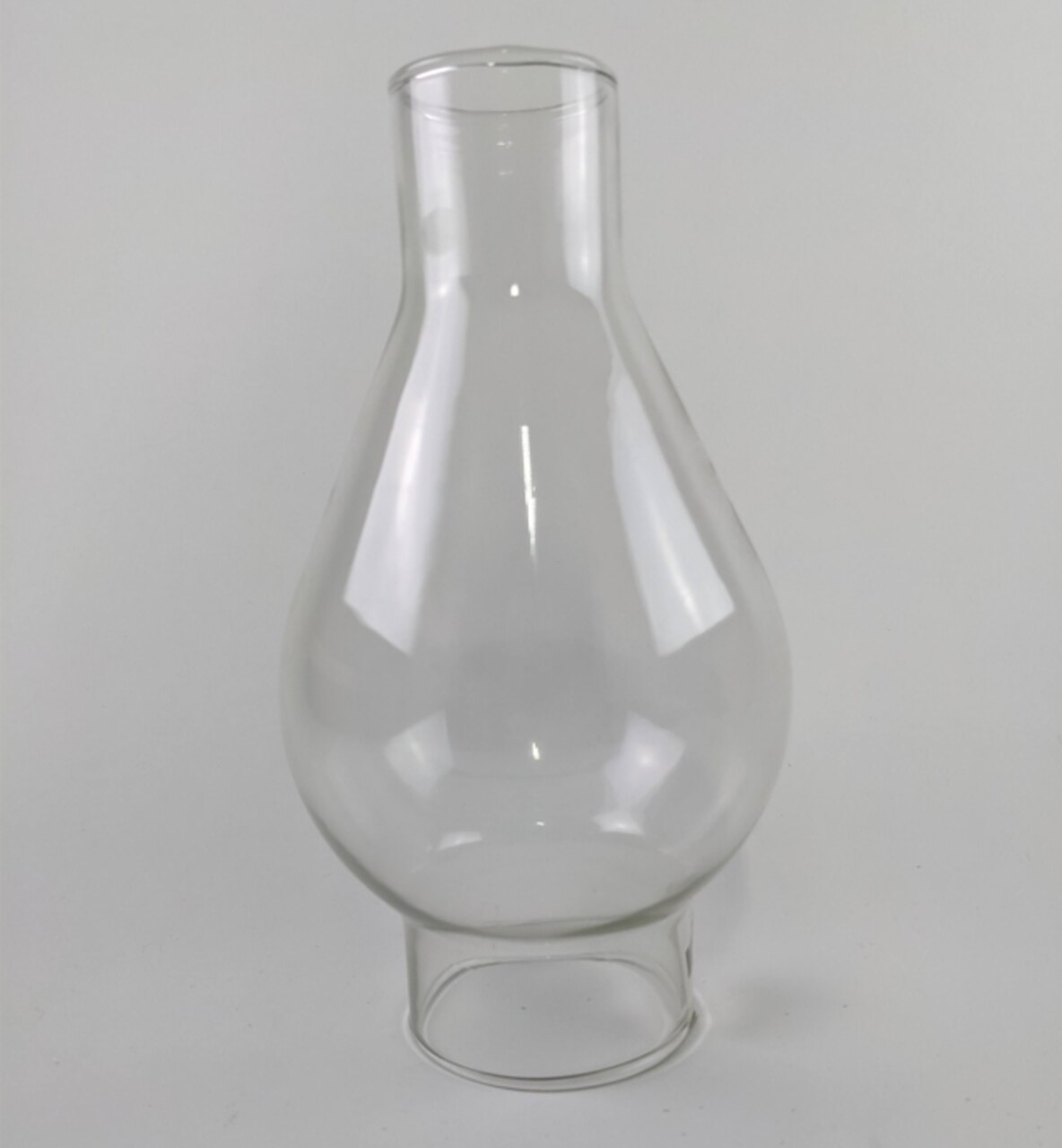 Clear Glass Lamp Chimney, Replacement Hurricane Globe Measures 2 7/8 Inch Diameter Base x 9 Inches High for Oil or Kerosene Lanterns